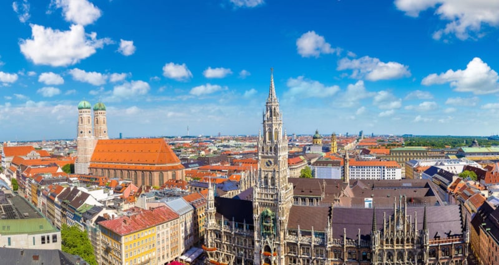 Stadtansicht von München.